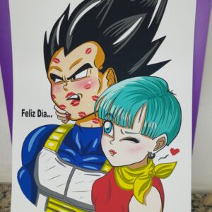 Print Vegeta + Bulma