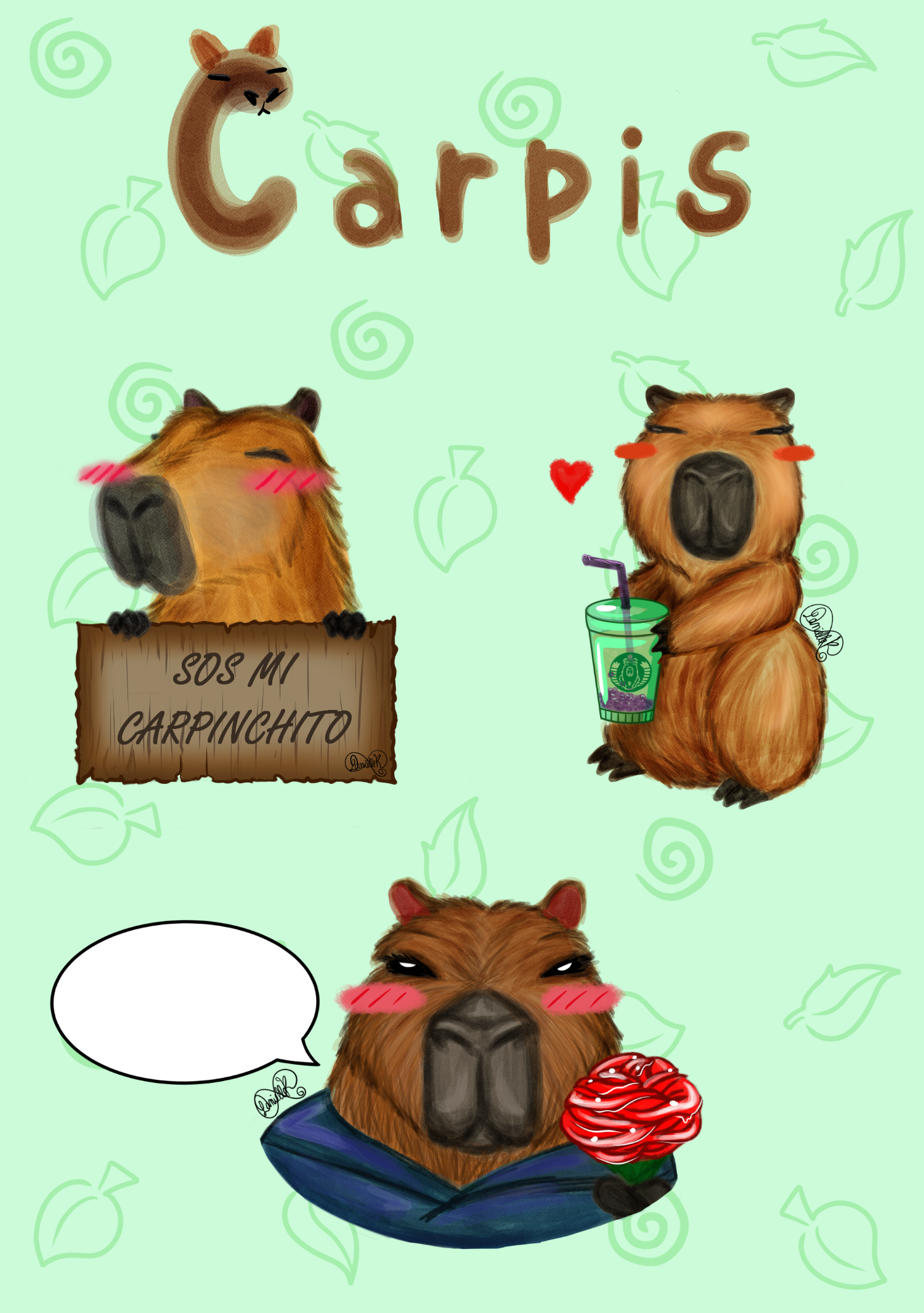 Plancha Carpinchos chiquita